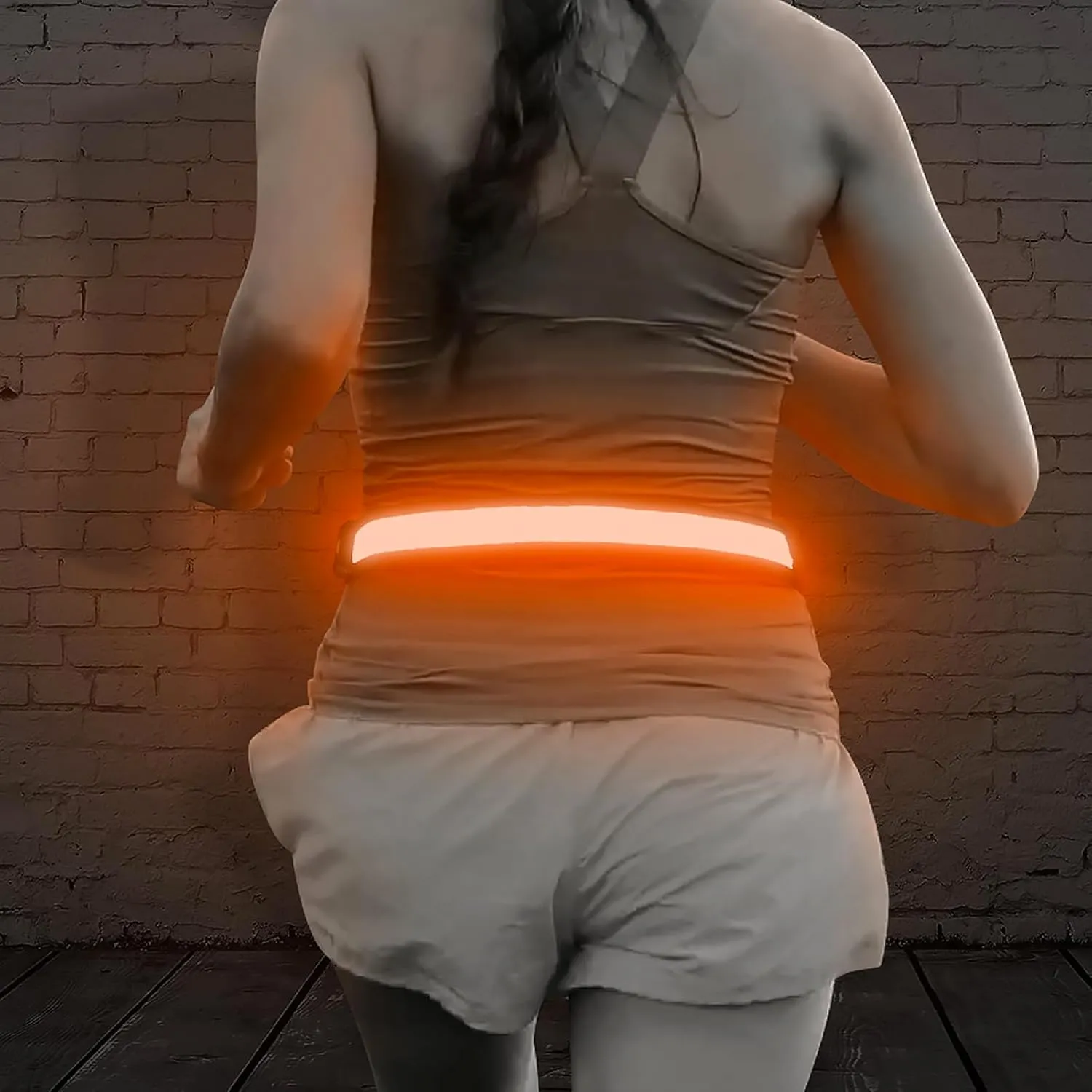 Illumifun LED Running Belt - USB Rechargeable Light Up Sash, High-Visibility Elastic Waistband Light for Running, Cycling, Hiking, Camping & Nighttime Activities