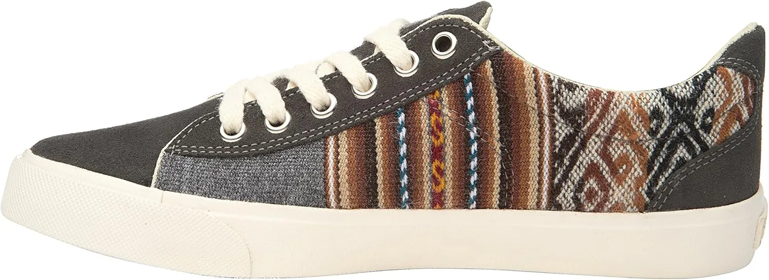 Inkkas Cusco Low Top Sneakers for Men & Women - Handcrafted Artisan Womens & Mens Casual Shoes - Lightweight & Comfortable Womens/Mens Shoes in Brown - Canvas Low Top Sneaker w/Insole Arch Support