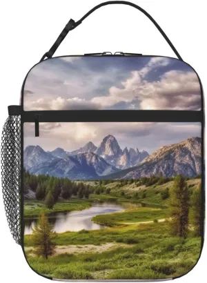 Insulated Lunch Bag for Men Women Reusable Lunch Box Landscape national park Lunchbox Leakproof Cooler Bags for Work Picnic