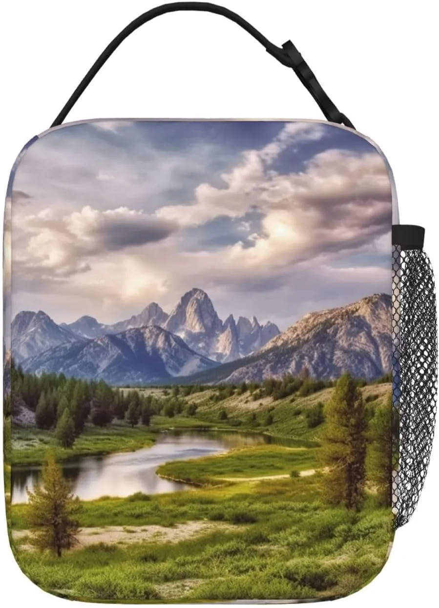 Insulated Lunch Bag for Men Women Reusable Lunch Box Landscape national park Lunchbox Leakproof Cooler Bags for Work Picnic