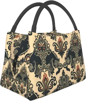 Insulated Lunch Bag for Women Reusable Lunch Box for Office Travel Thermal Lunchbox Asian Elephants Lunch Tote Bags Leakproof Cooler Bag for Men Large Capacity Meal Bag