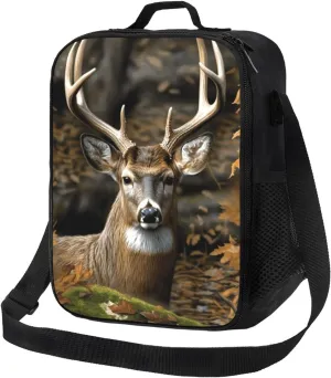 Insulated Lunch box for Men Women Reusable Lunch Bag Camouflage Deer Cooler Tote Bags for Work Picnic