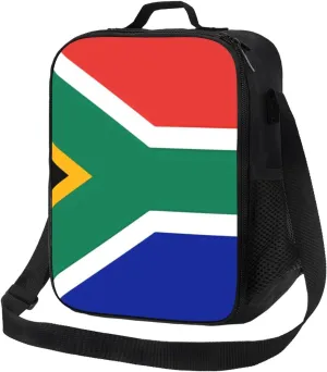 Insulated Lunch box for Men Women Reusable Lunch Bag South Africa flag Cooler Tote Bags for Work Picnic