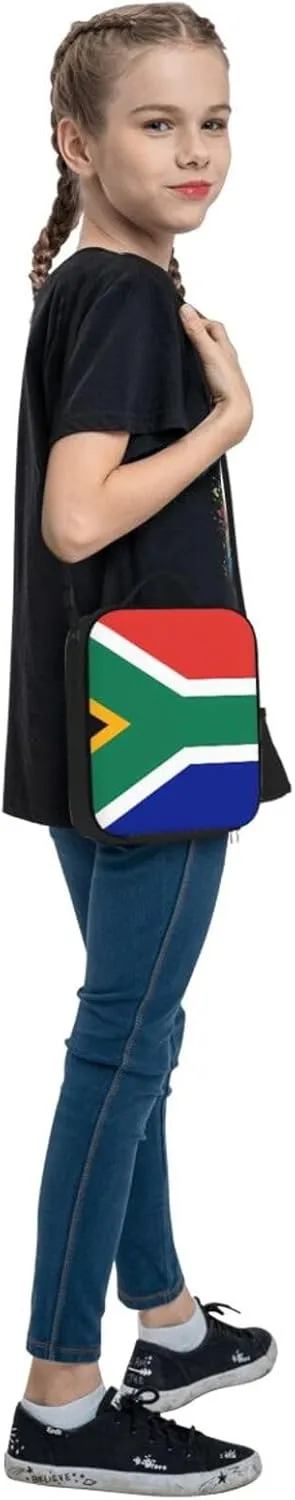 Insulated Lunch box for Men Women Reusable Lunch Bag South Africa flag Cooler Tote Bags for Work Picnic