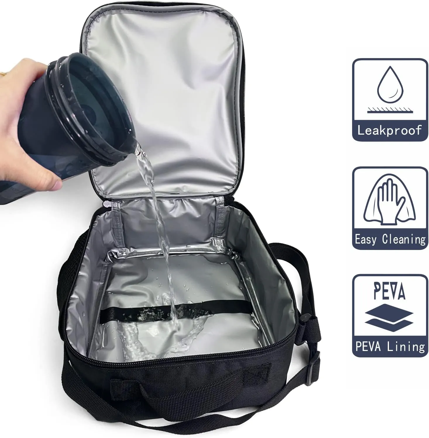 Insulated Lunch Box Horse Lunch Bag for Women & Men Small Leakproof Cooler Food Lunch Containers Reusable Large Capacity Lunch Tote Bags with Shoulder Strap for Work Travel Picnic