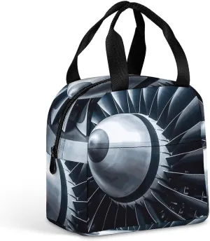 Insulated Lunch Box Jet Engine Lunch Bag for Women Men Insulated Lunch Bags for Work Picnic Travel