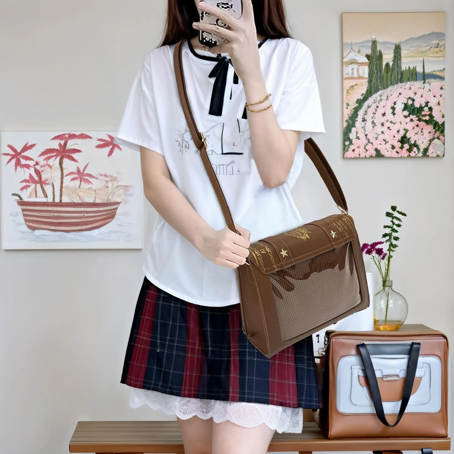 Ita Bag Crossbody Cute Small Pin Purse Kawaii Anime Messenger Bag for Women