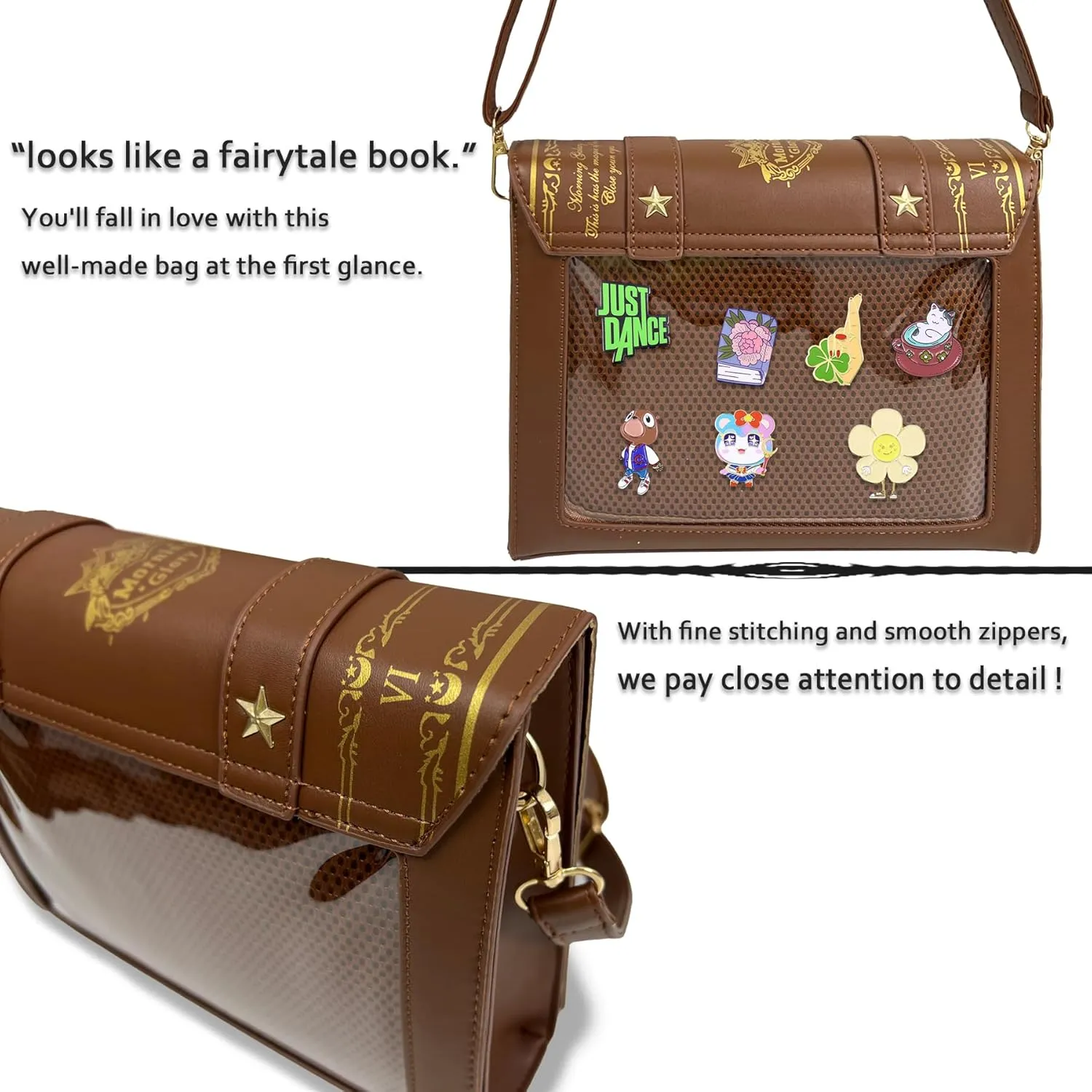 Ita Bag Crossbody Cute Small Pin Purse Kawaii Anime Messenger Bag for Women