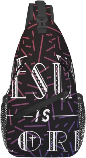 Je-Sus Is Lord Cross Small Crossbody Backpack Sling Bag For Men Women Mini One Shoulder Chest Bags Gym Sport Travel Hiking Daypack