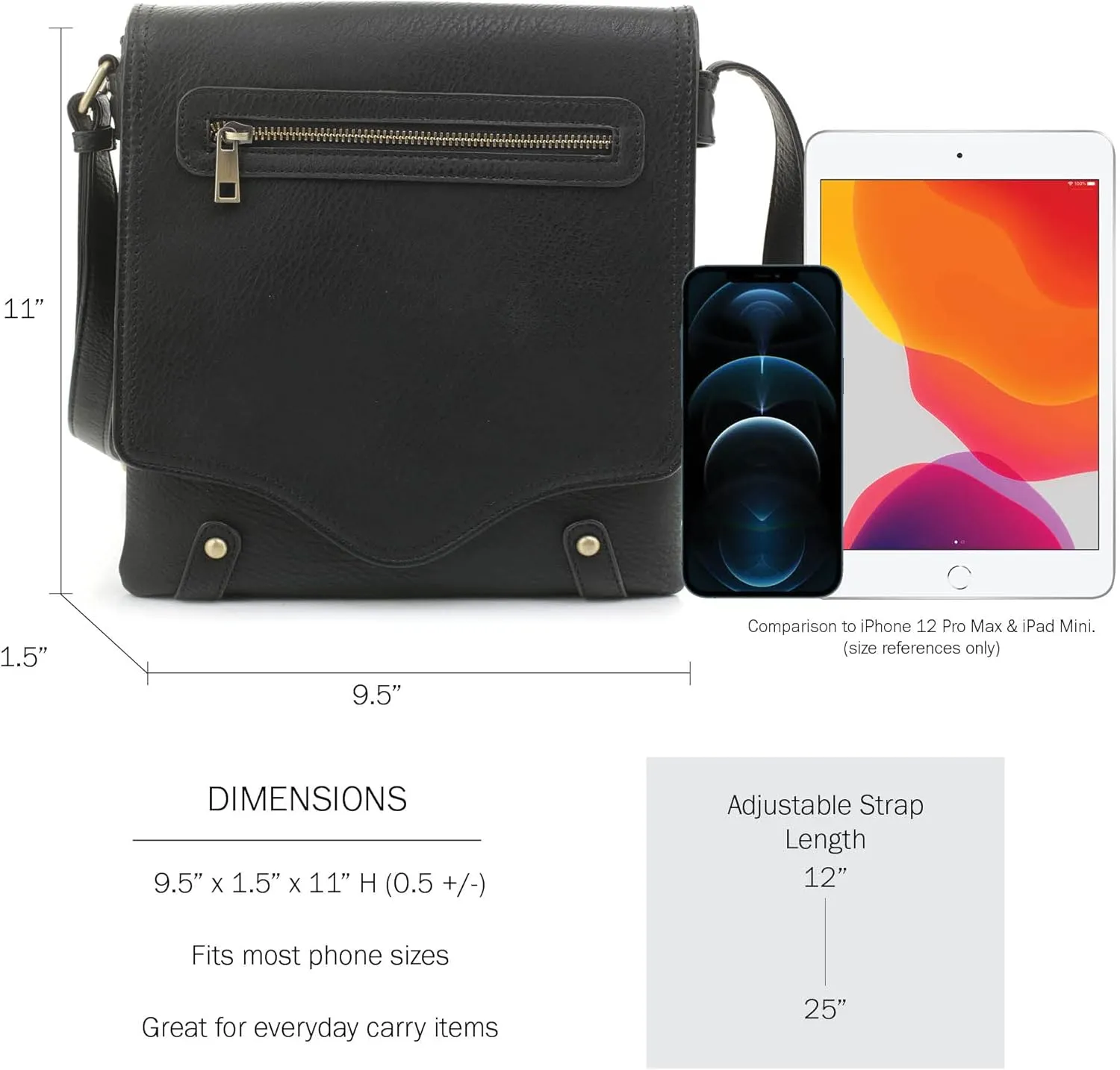 JESSIE & JAMES Cheyanne Concealed Carry Crossbody Bag with Lock and Key