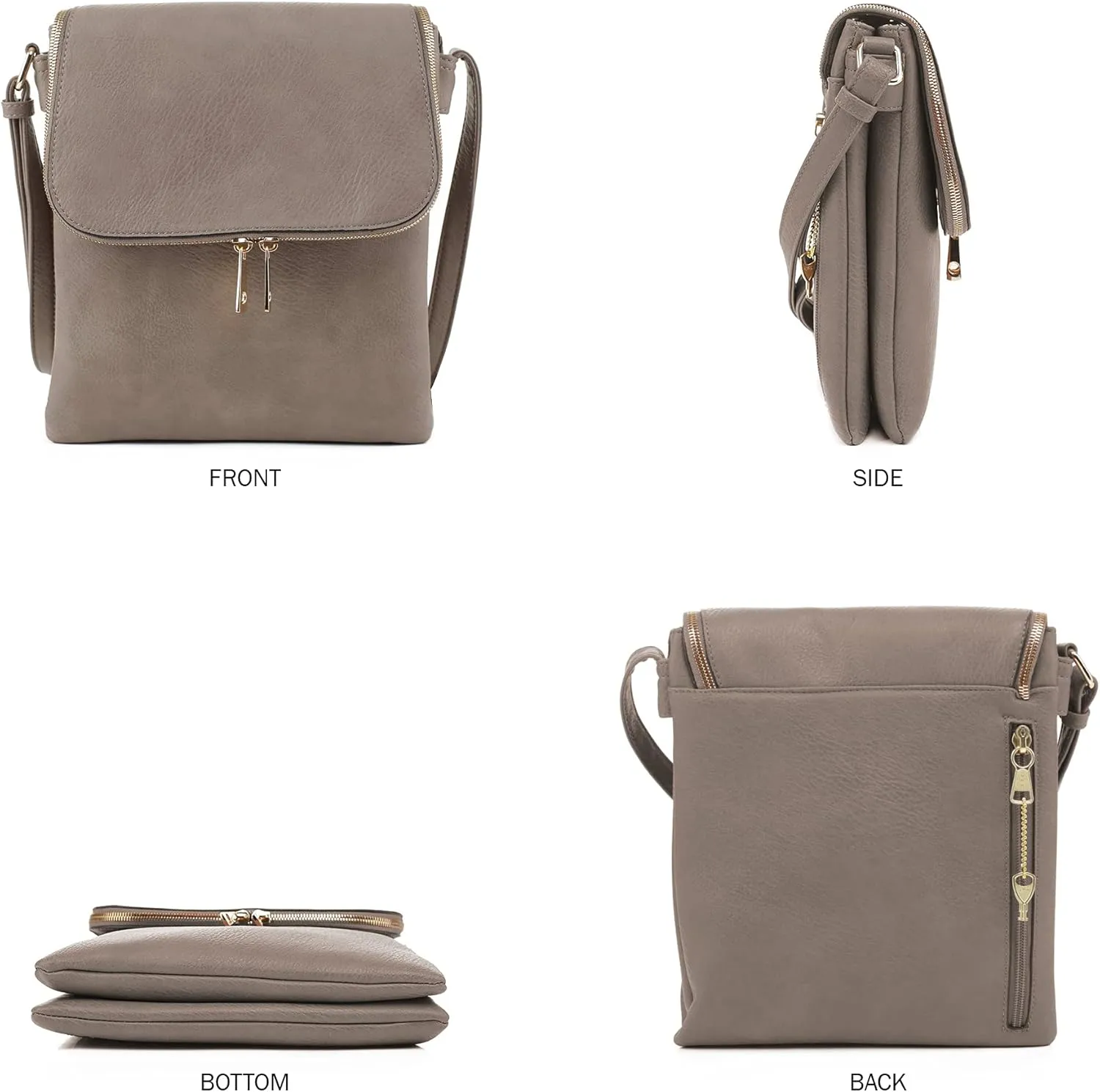 JESSIE & JAMES Cheyanne Concealed Carry Crossbody Bag with Lock and Key