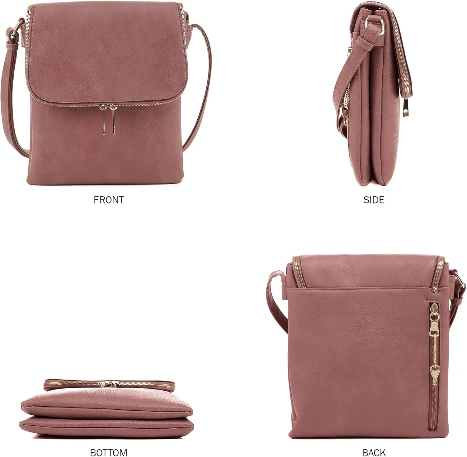 JESSIE & JAMES Cheyanne Concealed Carry Crossbody Bag with Lock and Key