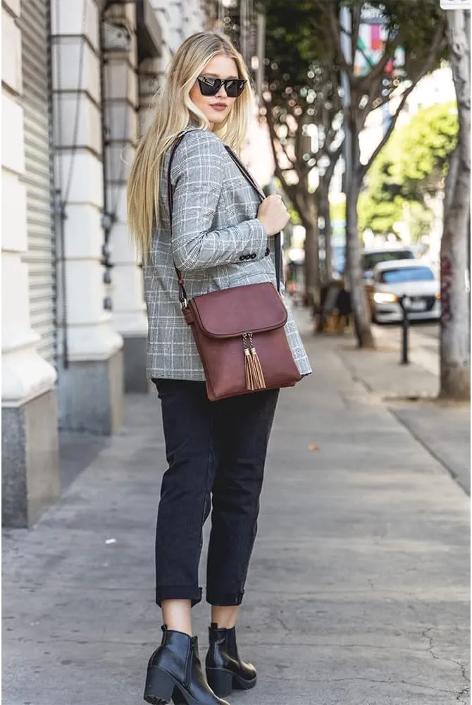 JESSIE & JAMES Cheyanne Concealed Carry Crossbody Bag with Lock and Key