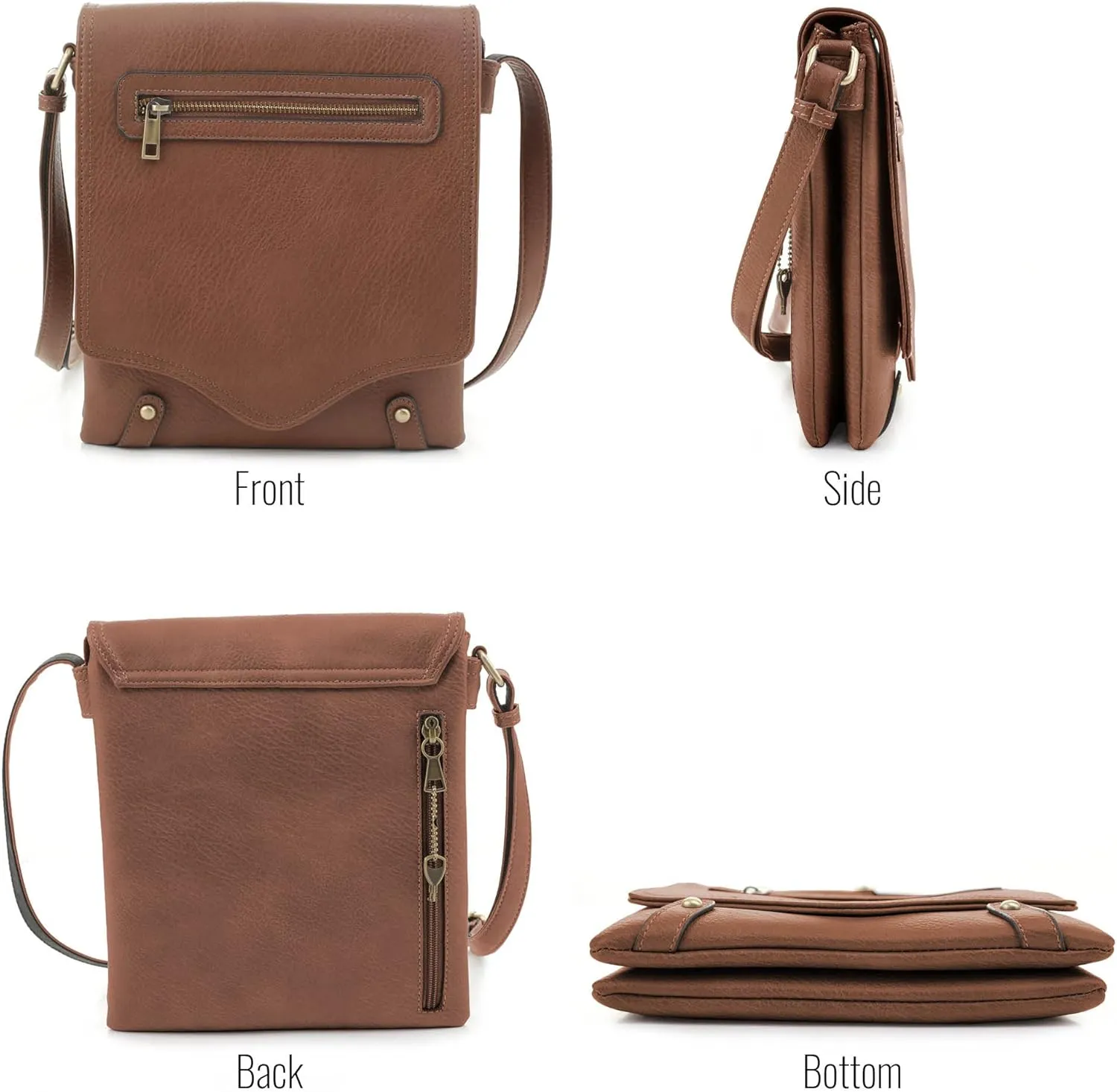 JESSIE & JAMES Cheyanne Concealed Carry Crossbody Bag with Lock and Key