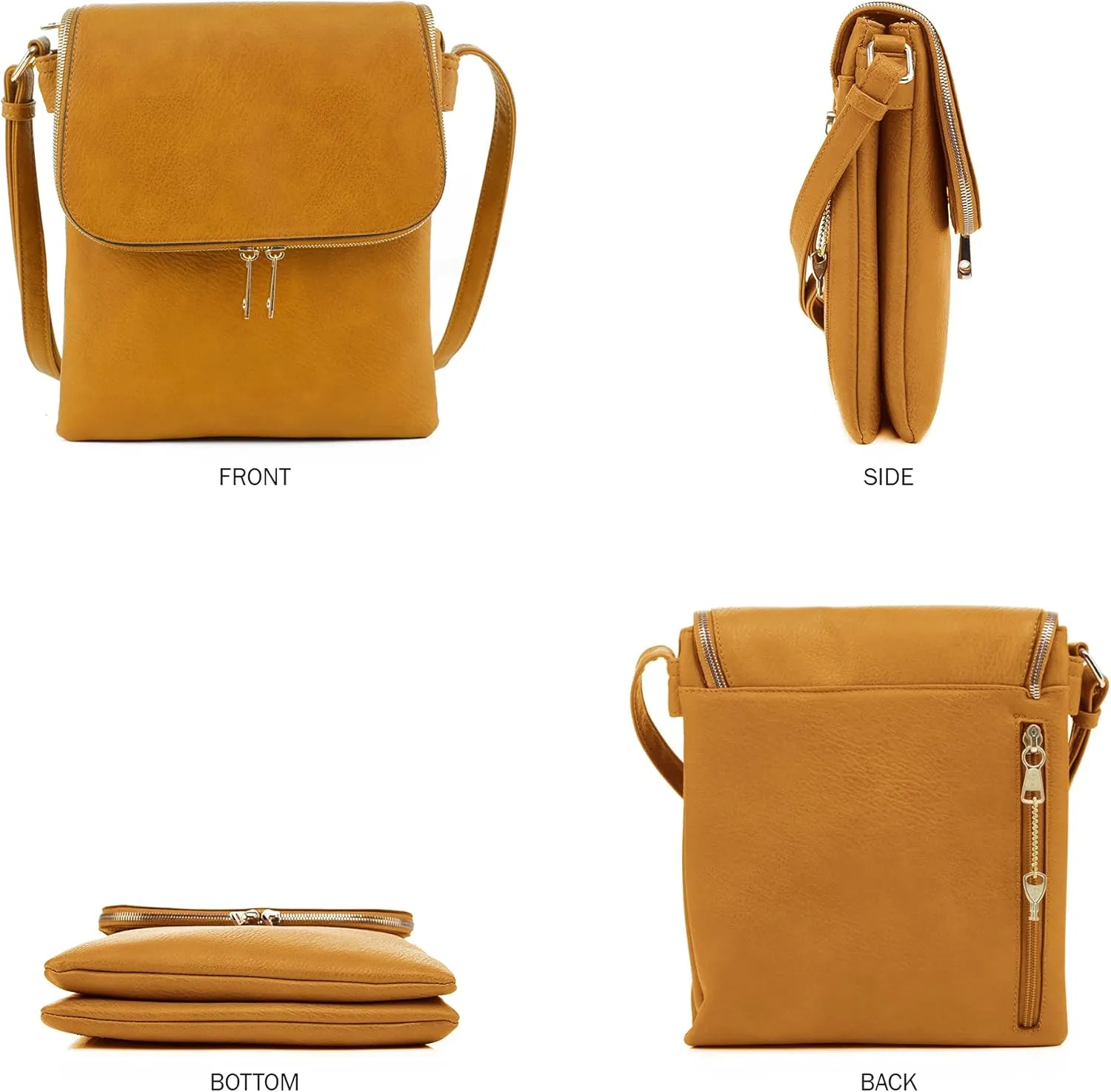 JESSIE & JAMES Cheyanne Concealed Carry Crossbody Bag with Lock and Key