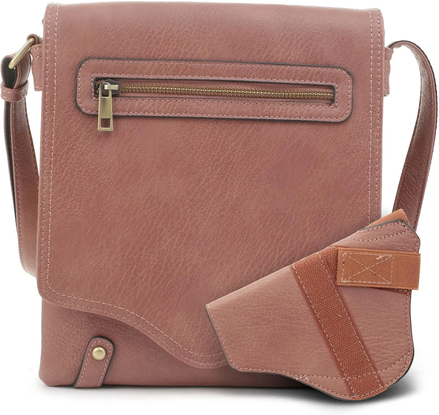 JESSIE & JAMES Cheyanne Concealed Carry Crossbody Bag with Lock and Key