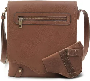 JESSIE & JAMES Cheyanne Concealed Carry Crossbody Bag with Lock and Key