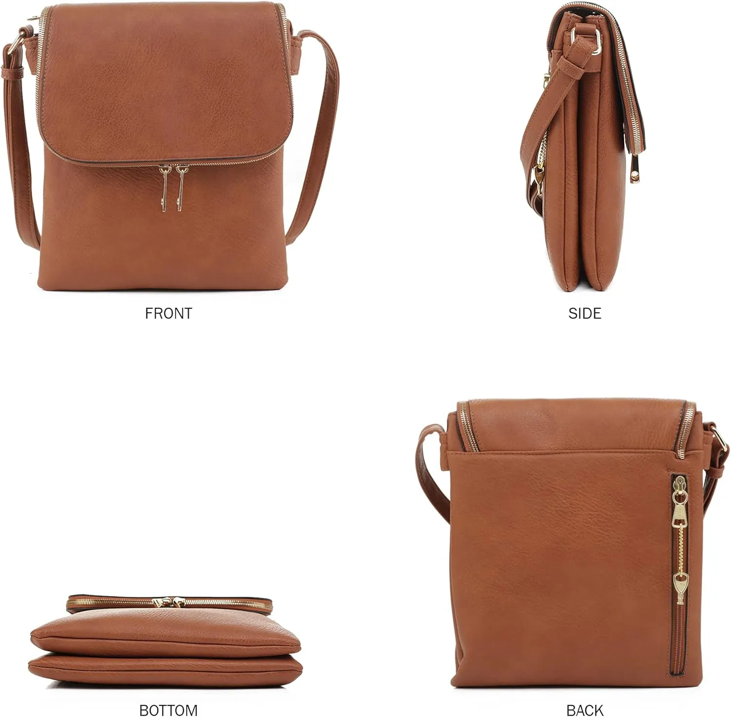 JESSIE & JAMES Cheyanne Concealed Carry Crossbody Bag with Lock and Key