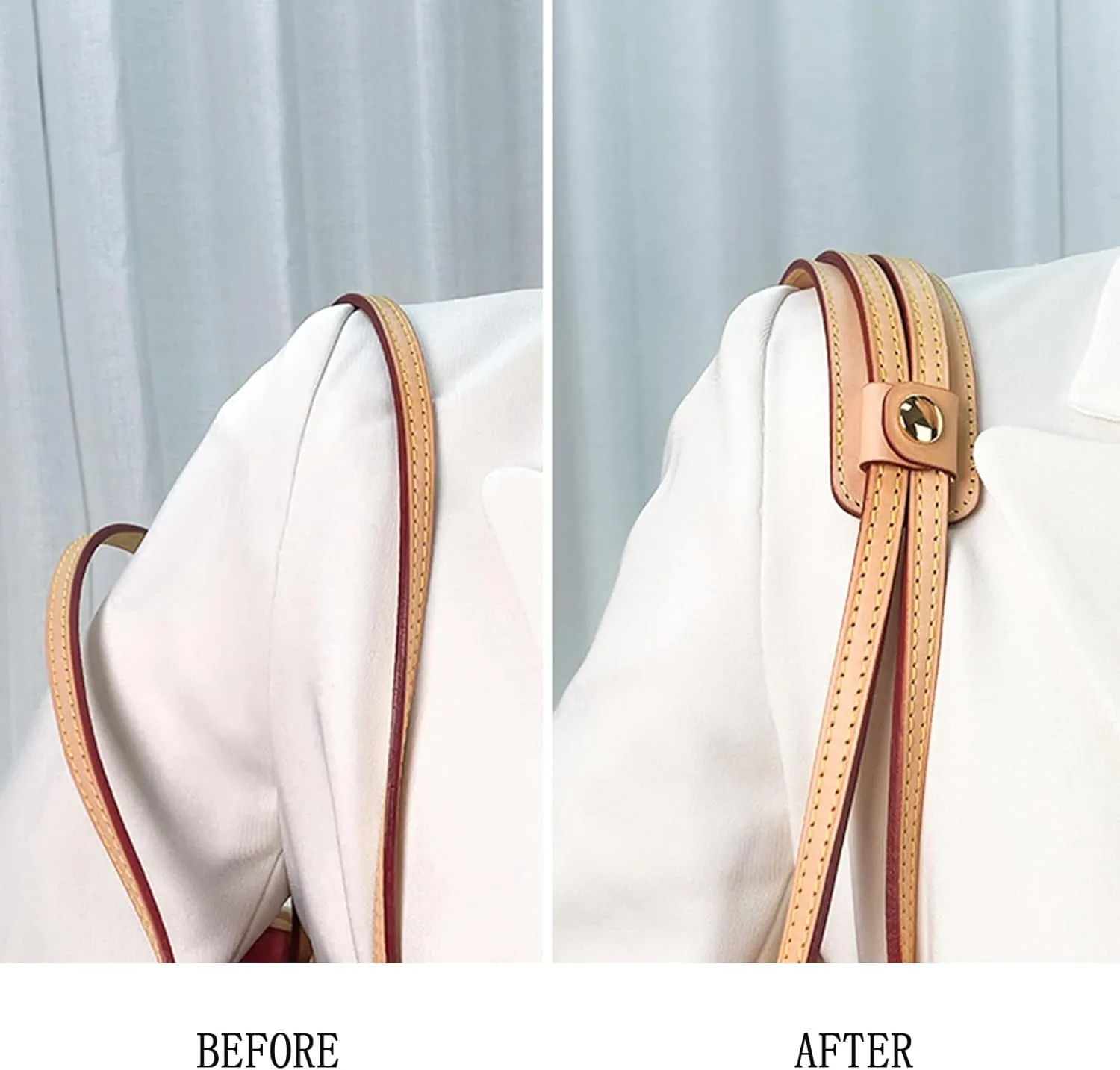 Jiesinlov Leather Backpack Shoulder Strap Pads Replacement Cushion Strap Covers for Tote Bag