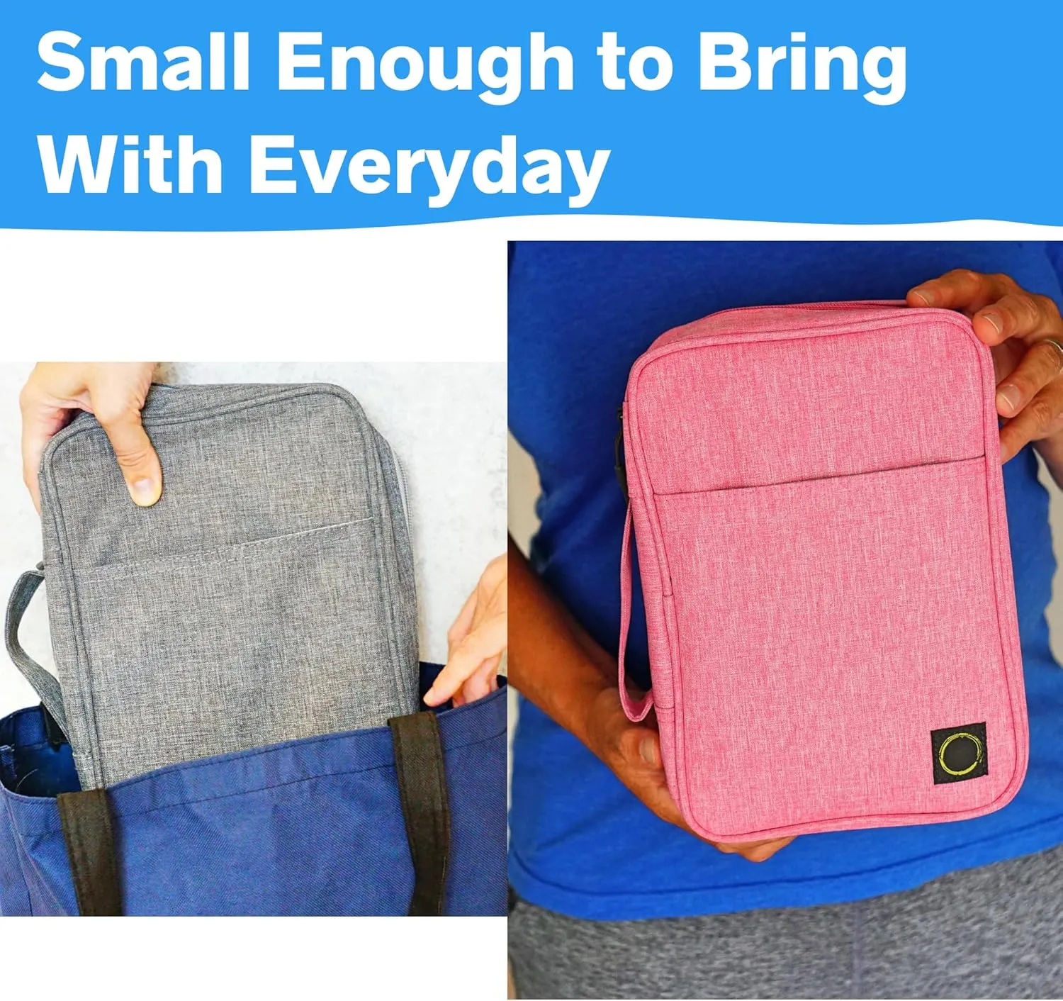 Journal Supplies Storage Case (Pink - Medium) - Custom Travel Organizer Holder for A5 Planner, Pens, Journal Supplies and Accessories (Case Only - Supplies Not Included)