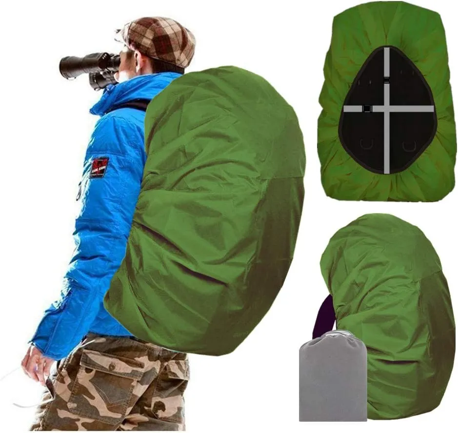 Joy Walker Waterproof Backpack Rain Cover, 10000mm Waterproof Level, Upgraded Anti-Slip Cross Buckle Straps, Four Strengthened Layers for Hiking Camping Traveling