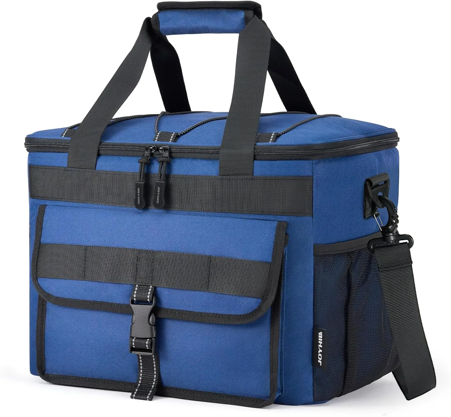 JOYHILL Lunch Box for Men, 40 Cans Large Insulated Lunch Bag, Leakproof Portable Cooler Bag with Shoulder Strap for Camping, Beach, Outdoor, Picnic, Food Delivery 30L,Blue
