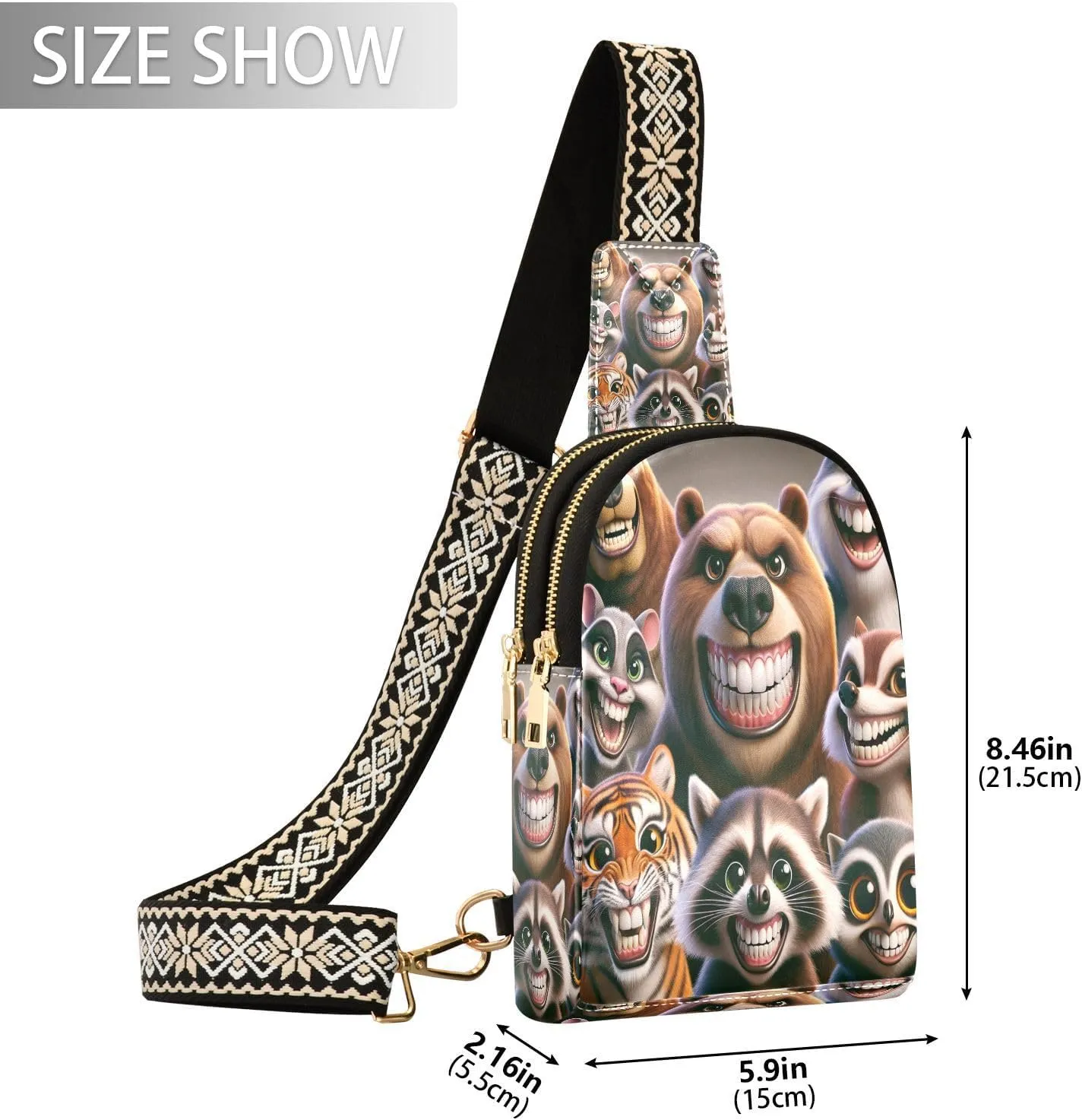 JSTEL Leather Crossbody Sling Bags for Women,Leather Crossbody Purses Leather Crossbody Bag Sling Purse