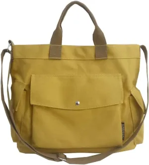Juoxeepy Canvas Tote Bag with Pockets for Women Crossbody Bag Canvas Shoulder Bag Work Tote Bag Hobo Handbag for Men