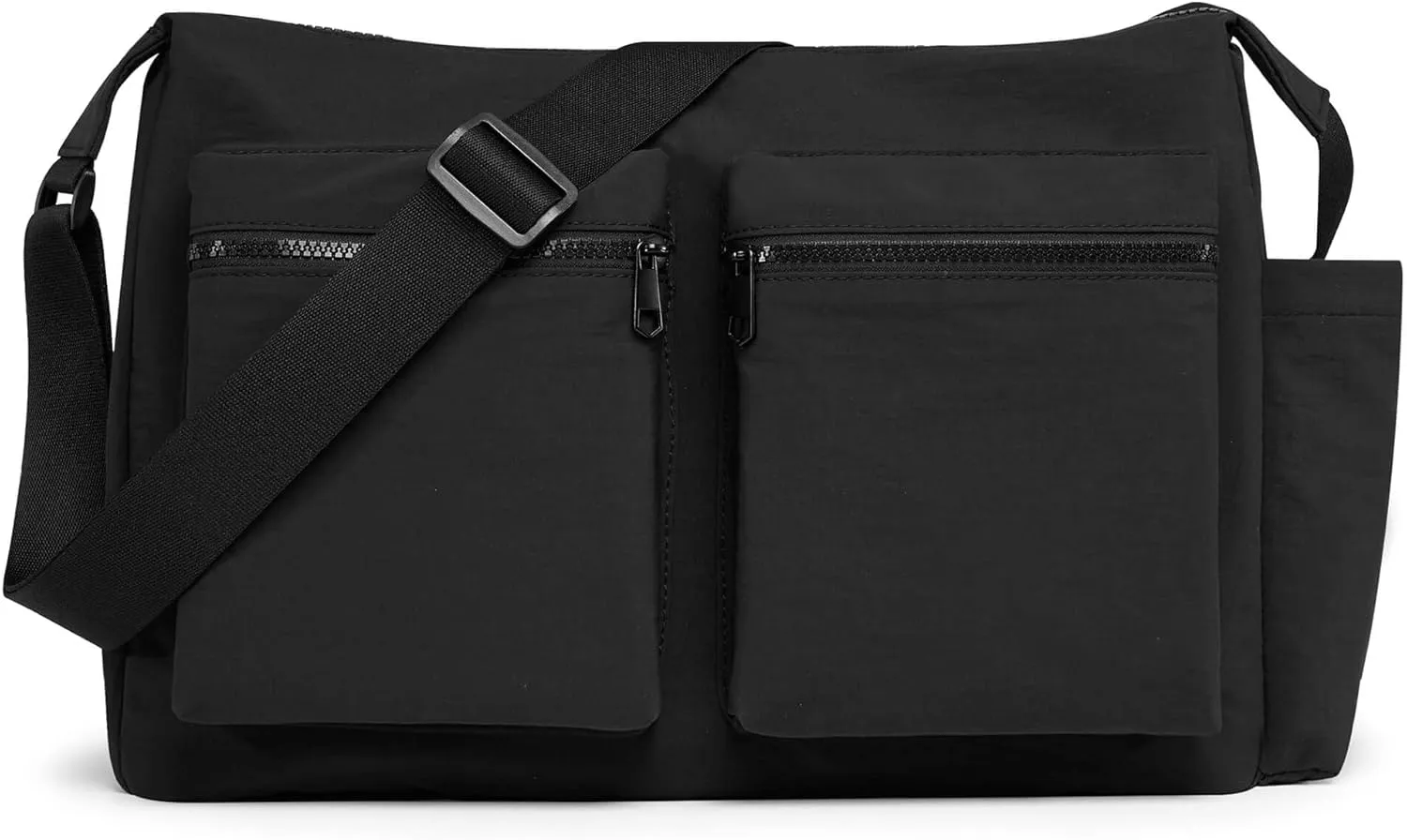 KALIDI Canvas Tote Bag Messenger Bag, Large Crossbody Bag for Women or Men, Casual Canvas Shoulder Bag for College Work Daily