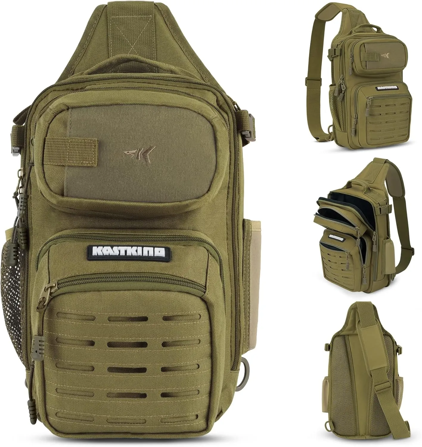KastKing BlowBak Tactical Fishing Sling Tackle Bag - Lightweight Fishing Backpack - Storage for Gear and Equipment - Gift for Men
