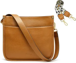 Kattee Leather Crossbody Bags for Women, Fashion Shoulder Purse, Hobo Handbags with Adjustable Strap