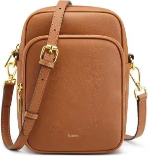 Kattee Leather Crossbody Bags for Women, Small Genuine Leather Purses and Handbags, Shoulder Cross Body Bag for Woman