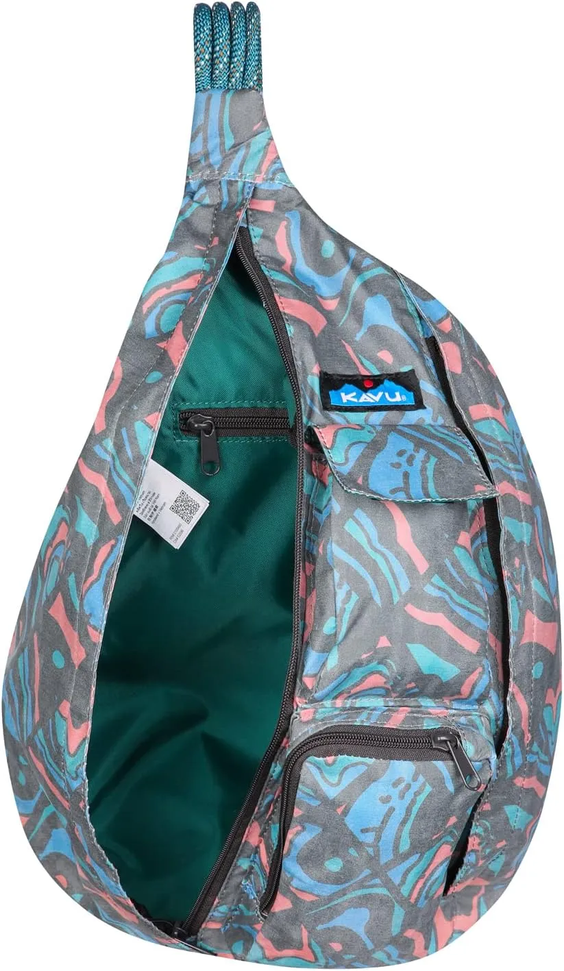 KAVU Original Rope Sack Sling Crossbody Backpack - Topo Smash