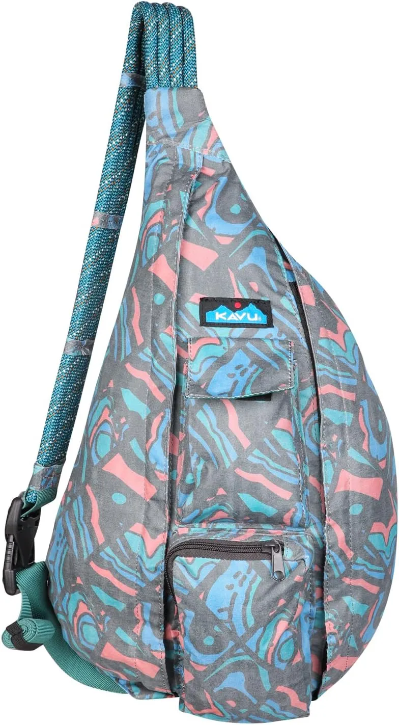 KAVU Original Rope Sack Sling Crossbody Backpack - Topo Smash