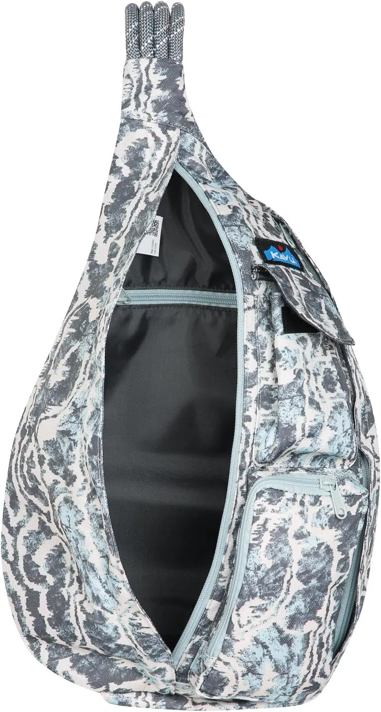 KAVU Original Rope Sling Bag with Adjustable Rope Shoulder Strap - Motion Undertow