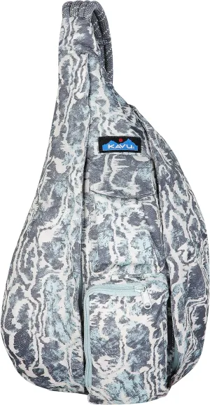 KAVU Original Rope Sling Bag with Adjustable Rope Shoulder Strap - Motion Undertow