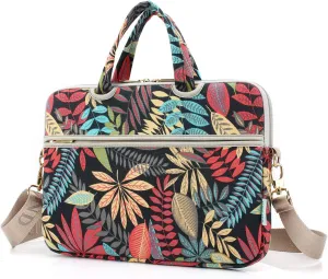 kayond Forest series Black Patten water-resistant Laptop Shoulder Messenger Bag Case Sleeve for 15 Inch 15.6 Inch Laptop