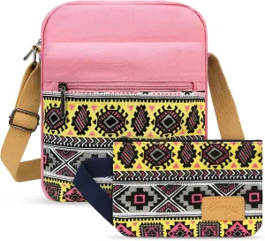 Kemy's Small Canvas Crossbody Bag for Teen Girls, Lightweight Messenger Shoulder Bags Cross Body Purse for Girls and Women