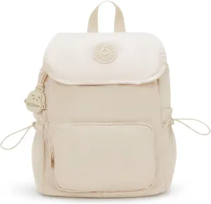 Kipling Joetta Smooth Satin Backpack Simply Beige