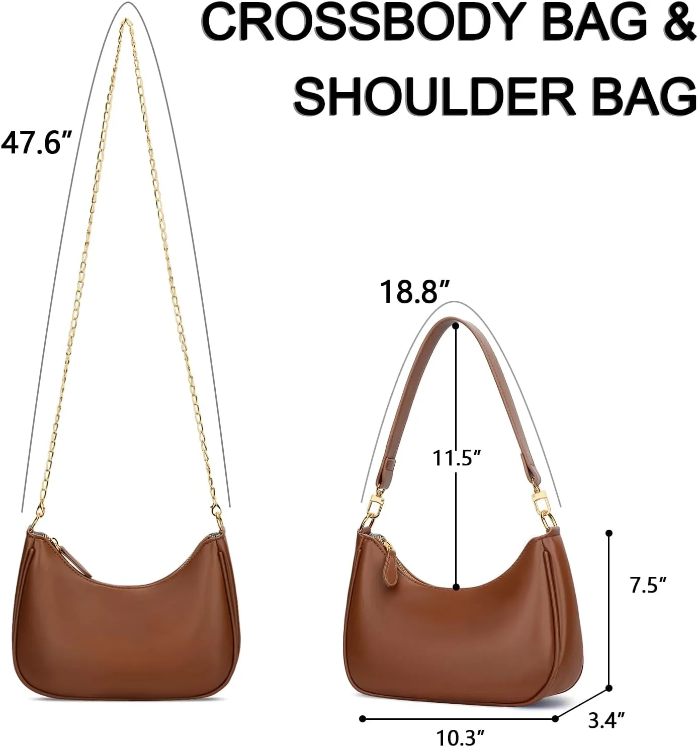 KKXIU Shoulder Bag for Women Cute Hobo Purses and Handbags Retro Clutch Underarm Purse