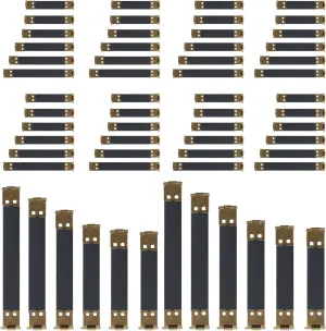 KONTONTY 1Set Metal Flex Frame Purse Hardware for Handbag Making Assorted for Coin Purses Card Holders and Pencil Cases Easy Open Close Design