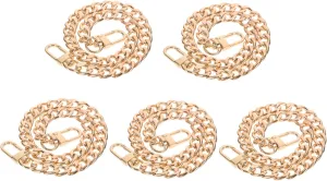 KONTONTY Handbag Bag Chain Metal Shoulder Strap DIY Bag Straps Tote Replacement Shiny Alloy Easy Installation