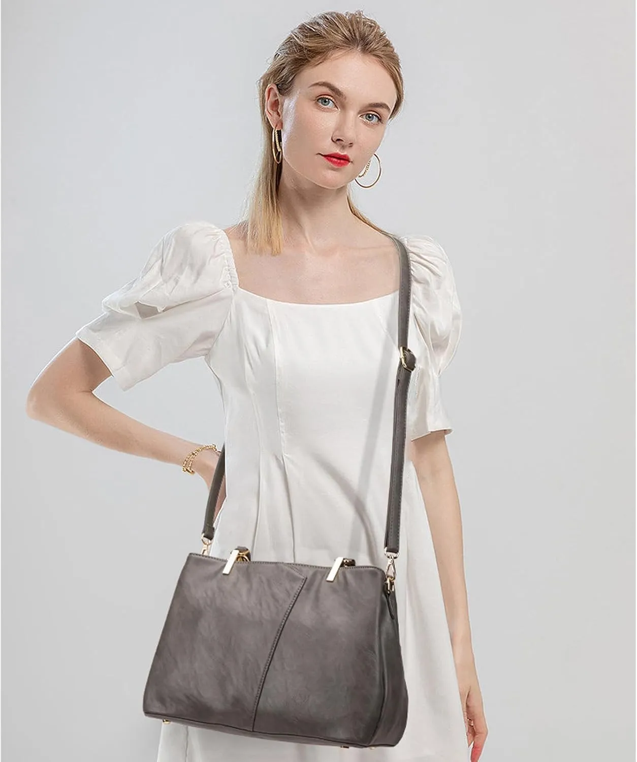 KouLi Buir Hobo, PU Leather Purses and Handbags - Shoulder, Crossbody, Top Handle, Tote Bags for Women
