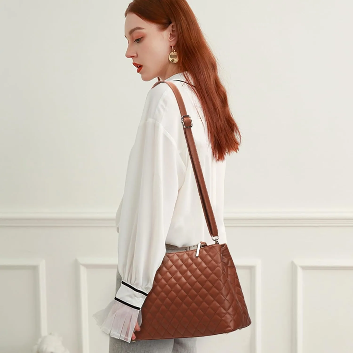 KouLi Buir Hobo, PU Leather Purses and Handbags - Shoulder, Crossbody, Top Handle, Tote Bags for Women