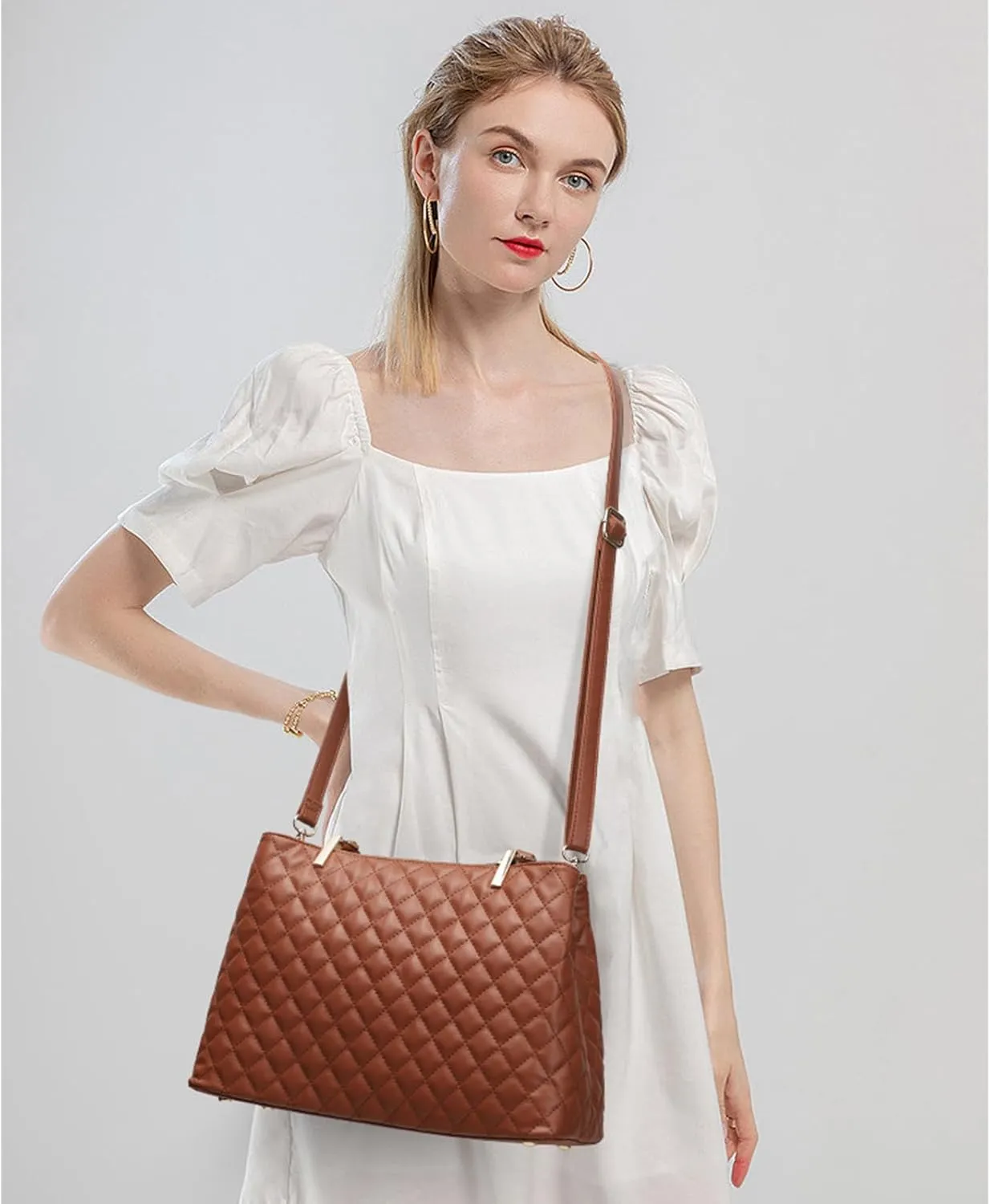 KouLi Buir Hobo, PU Leather Purses and Handbags - Shoulder, Crossbody, Top Handle, Tote Bags for Women