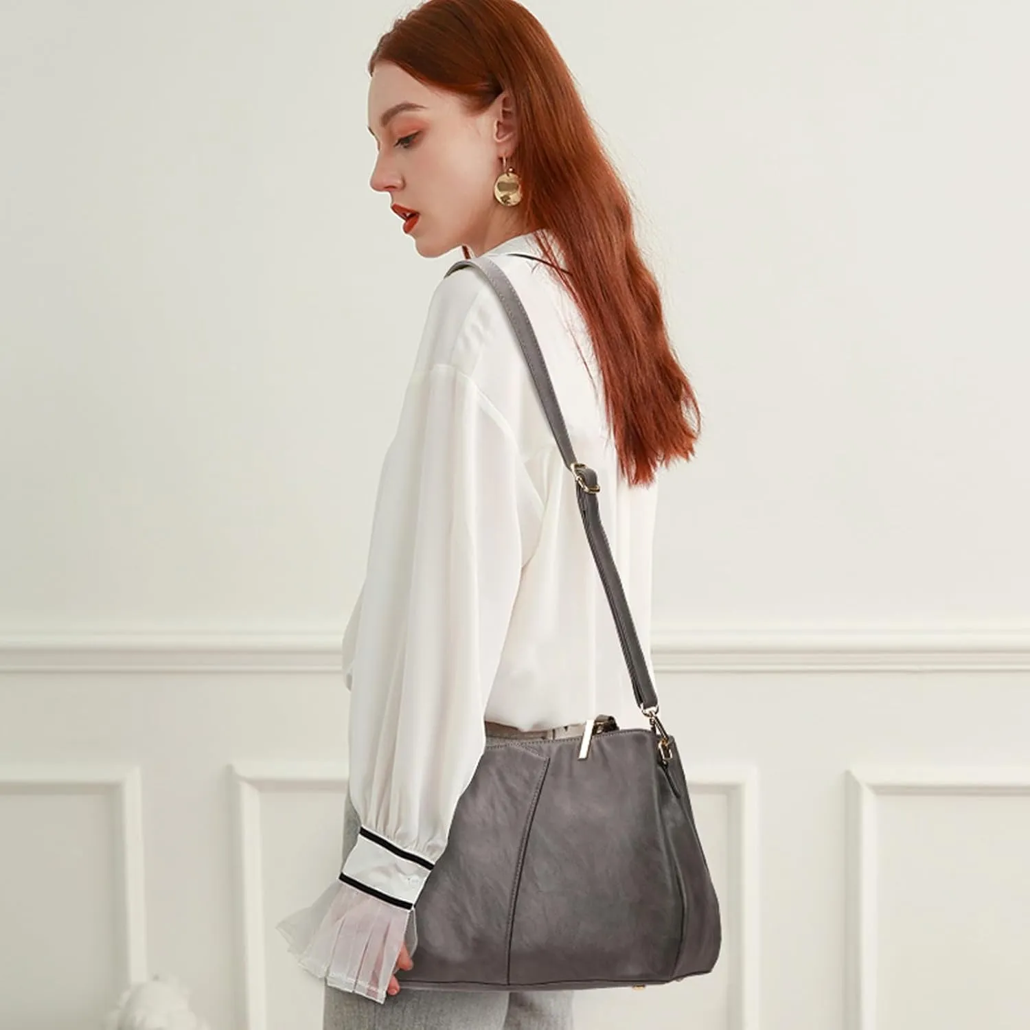 KouLi Buir Hobo, PU Leather Purses and Handbags - Shoulder, Crossbody, Top Handle, Tote Bags for Women