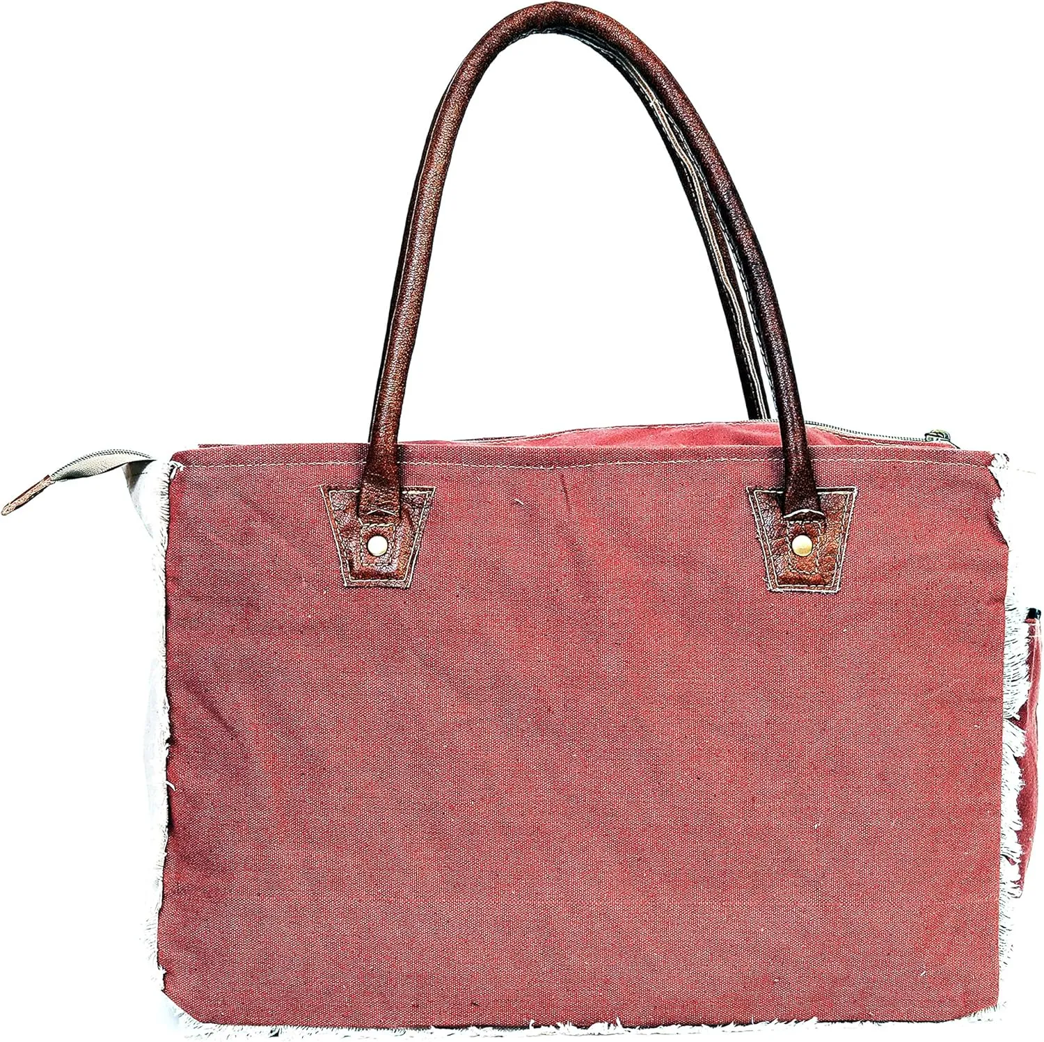 LA BOHEME Upcycled Canvas & Leather Crossbody Bag