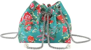 Ladies' Crossbody Bag, Shoulder Bag, Chain Bag, Hand-Held Bucket Bag, Large Flower Fashionable Large Capacity Bag
