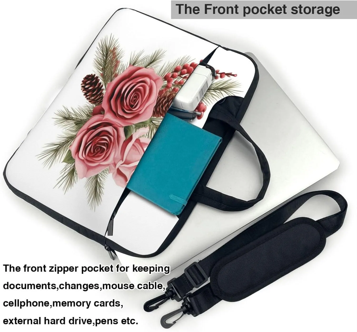 Laptop Bag Vantage Sunflower Old Newspaper Laptop Tote Bag Women Men Laptop Sleeve Case Lightweight Computer Bag
