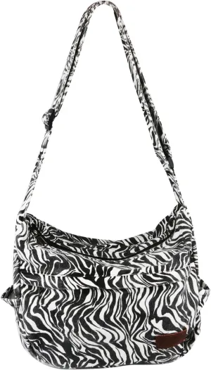Large Canvas Messenger Bag with Multiple Pockets for Men and Women, Crossbody Shoulder Tote Hobo Laptop Bag